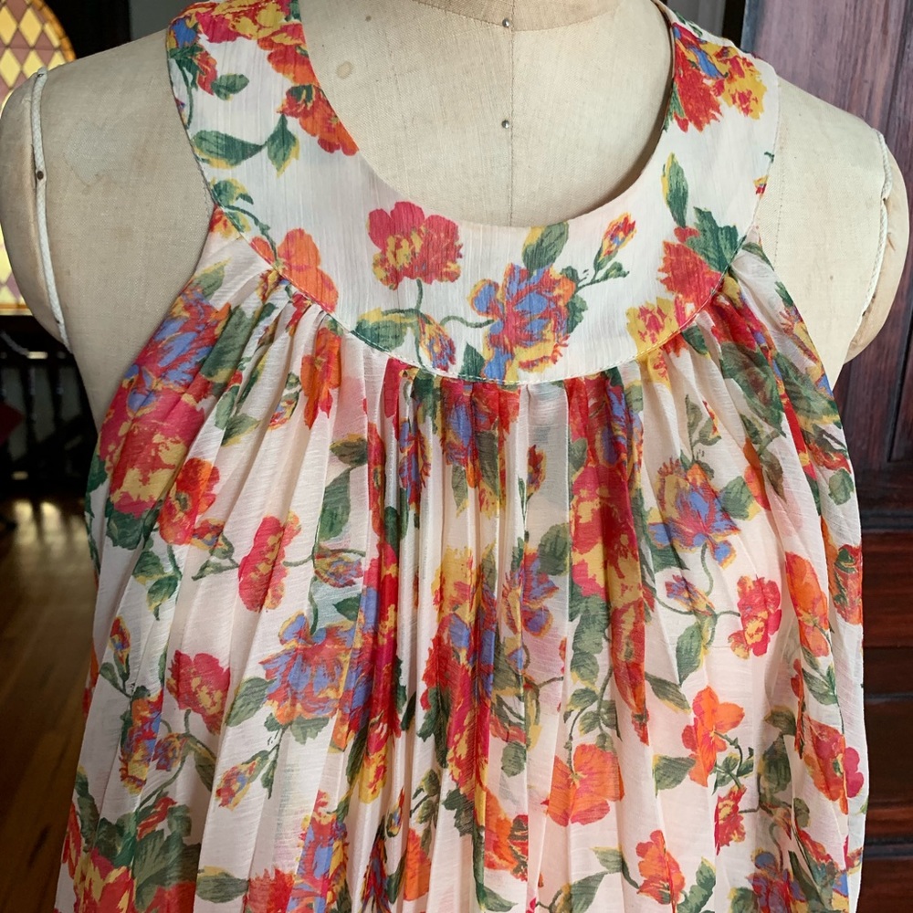 Free People Floral  dress XS EUC - Picture 2 of 8